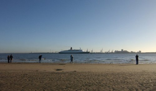 C053-18 Liverpool UNESCO World Heritage Site QEII at New Brighton Guy Woodland 1989-2011