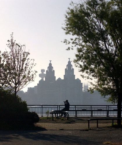 C053-30 Liverpool UNESCO World Heritage Site Liverpool Waterfront from Wirral Guy Woodland 1989-2011