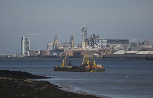 G050-127 Liverpool UNESCO World Heritage Site Liverpool Waterfront from the West Bank Guy Woodland 1989-2011